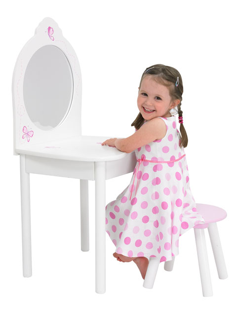 Unbranded Girls Butterfly Vanity Table and