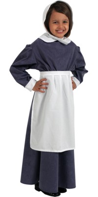 Unbranded Girls Grey Historic Dress (Small 128cm)