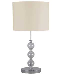 Unbranded Glass Ball Table Lamp - Cream