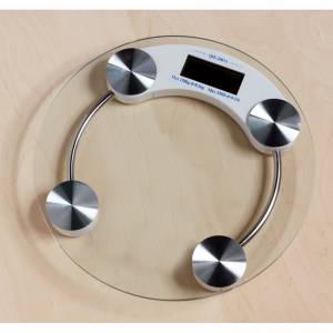 From our  Bathroom Scale Range of Bathroom Accessories- Circular Glass Bathroom Scale with 4 digit L