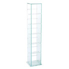 Glass CD Stands square shape furniture