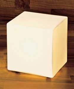 White opal glass finish.Height 16cm.Shade diameter 15cm.In-line switch.Requires 1 x 25 watt SES