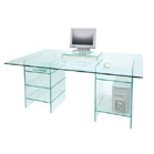 Glass desk 59616TG furniture