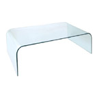 Glass easy coffee table rectangular 08510