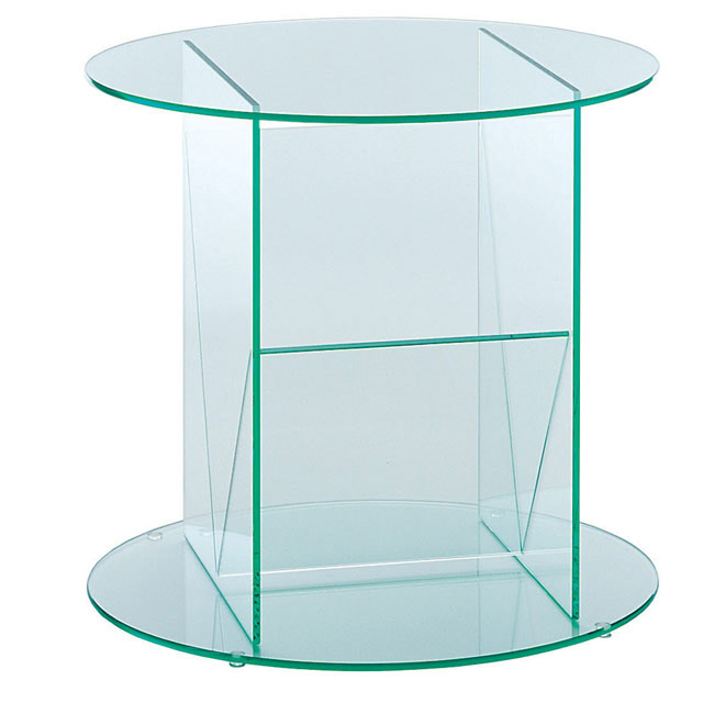 Glass magazine rack and table 59565 furniture