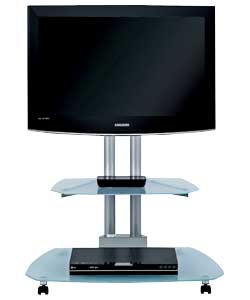 Stand up to 42in.Suitable for LCD and Plasma.2 glass shelves.Max weight of TV 40kg.Cable tidy facili