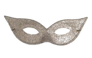 Unbranded Glitter Charleston eyemask, silver