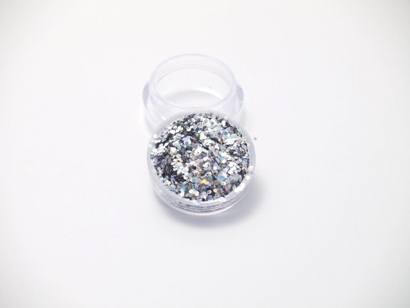 Unbranded Glitter Flakes Silver