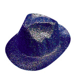 Glitter Gangster hat, black