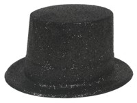 Unbranded Glitter Hat: Topper (Black)