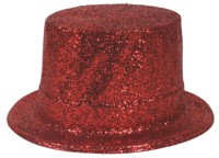 Unbranded Glitter Hat: Topper (Red)