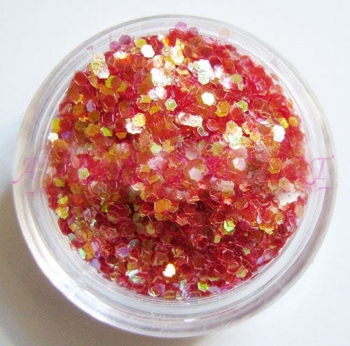 Unbranded Glitter Ice Flakes in Red for Nail Art