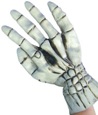 Gloves Skeleton Hands Deluxe