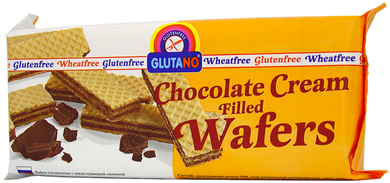 Glutano Gluten Free Chocolate Filled Wafers 125g