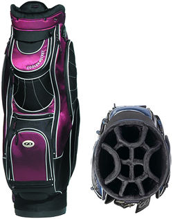 Go Golf Camel Series Burgundy/Black 12 Way DividerTrolley Bag