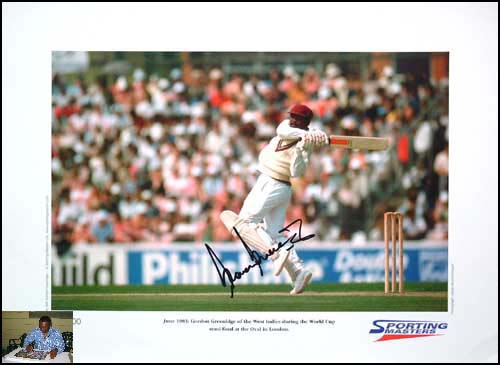 Unbranded Gordon Greenidge signed limited edition print - WAS andpound;79.99