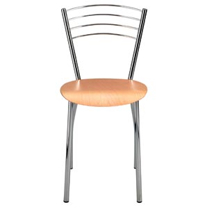 Grace Chair- Chrome/Beech