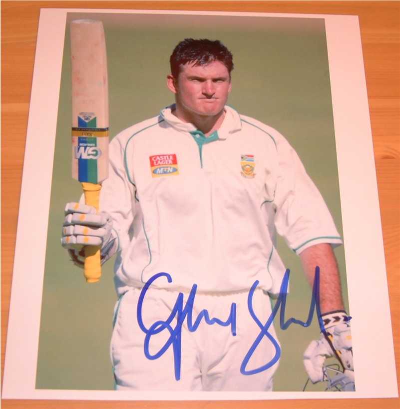 Signed in blue pen by the South African captain. COA - 0410000026