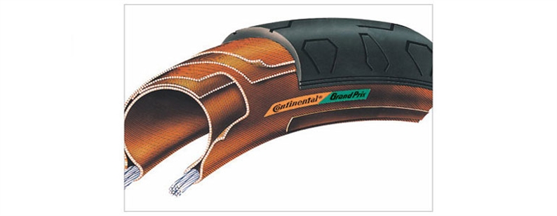Continental’s legendary road clincher, the Grand Prix, is also available in 26”, Mountain Bike