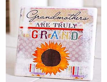 This beautifully designed and worded Grandmother Decorative Tile with Stand is the perfect meaningful gift to give you wonderful grandmother on any occasion.The tile is a traditional square shape cream tile with a lovely glossy finish. At the front 