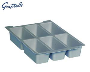 Unbranded Gratnell shallow tray divider 6 compartment