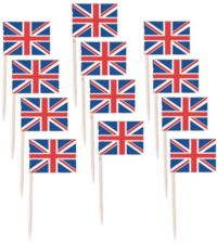 Unbranded Great Britain Union Flag Picks Pk50