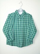 Ladybird Jeanswear green collar shirt with blue an