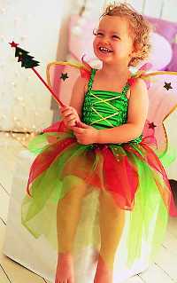Green Christmas Fairy Outfit - 9 Years