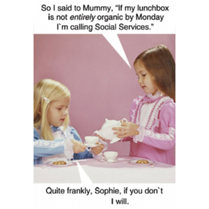 Unbranded Greeting Cards - `If my lunchbox is not