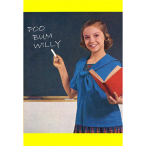 Unbranded Greeting Cards - Poo Bum Willy