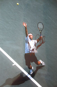Greg Rusedski signed photo  A US Open Finalist, Greg is looking forward to a good year after his enc