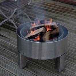The Grill Tech Revolver Fire Pit is constructed in high quality stainless steel and is supplied with