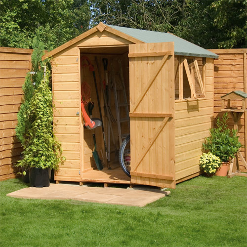 The Classic Garden shiplap shed manufactured from pine and constructed from sturdy tongue and groove
