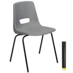 Group B (5-7 Year Old) Classroom Chair - Grey (8/pk)