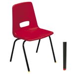 Group C (7-9 Year Old) Classroom Chair - Red (8/pk)