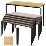 Group D (9-13 Year Old) 650mm High Educational Table - Beech
