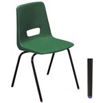 Group D (9-13 Year Old) Classroom Chair - Green (8/pk)