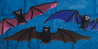 Unbranded Gruesome Horror - 55cm Colourful Bat (1 of Asst)