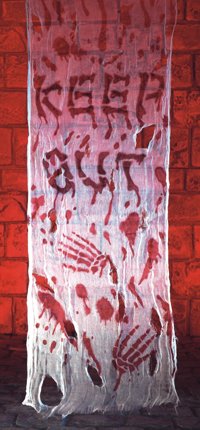 Unbranded Gruesome Horror - Bloody Cloth Door Cover