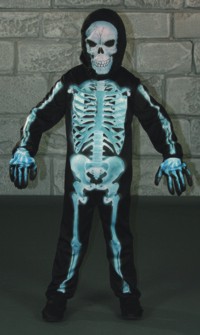 Unbranded Gruesome Horror - Childs X Ray Skeleton Costume