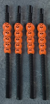 Unbranded Gruesome Horror - Halloween Straws Pk4