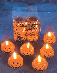 Unbranded Gruesome Horror - Pumpkin Candles (Pack of 6)