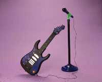 Guitar with Mic and Amp