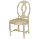 Gustavian cream painted dining chair furniture