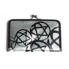 H.I.M. - Ladies Purse (Silver/Black). Silver purse with black Heartagrams print.