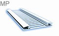 Unbranded H Soffit Vent Strip -  80mm x 5m soffit vent