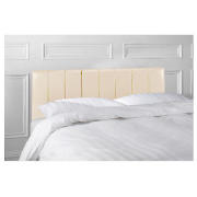 Unbranded Haddon Headboard, Cream Faux Leather, Single