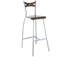 Unbranded Hadleigh high stool with wooden seat