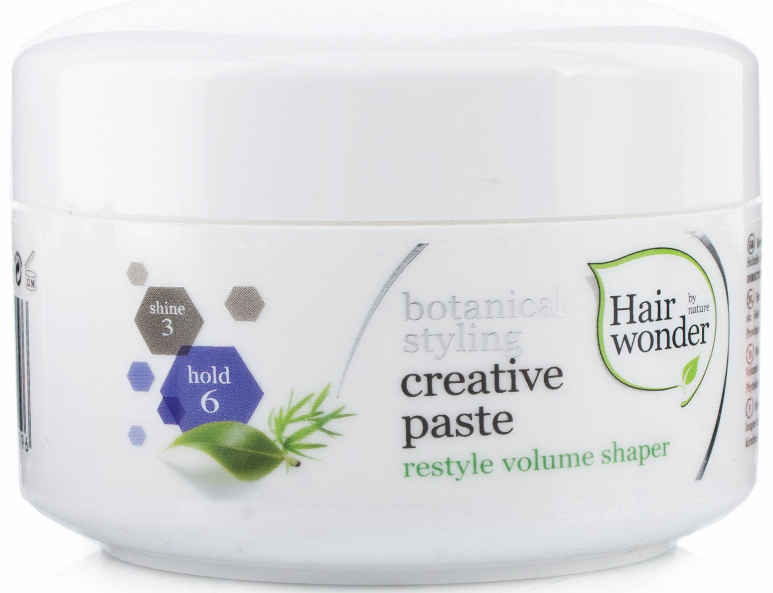 Hair Wonder Botanical Styling Creative Paste: Restyle volume shaper for long lasting definition, volume and dimension. This paste is non-sticky and is high in moisture. Enriched with 8 certified organic ingredients, Phytokeratin and Provitamin B5. Su