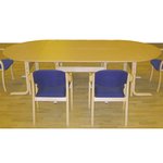 Half Beech Meeting Table